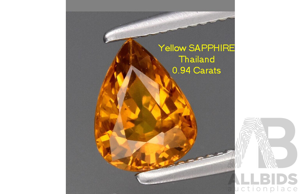 Natural SAPPHIRE - Golden-yellow
