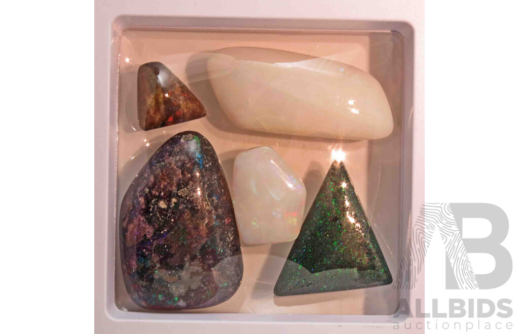AUSTRALIA: Collection of 5 large OPALS