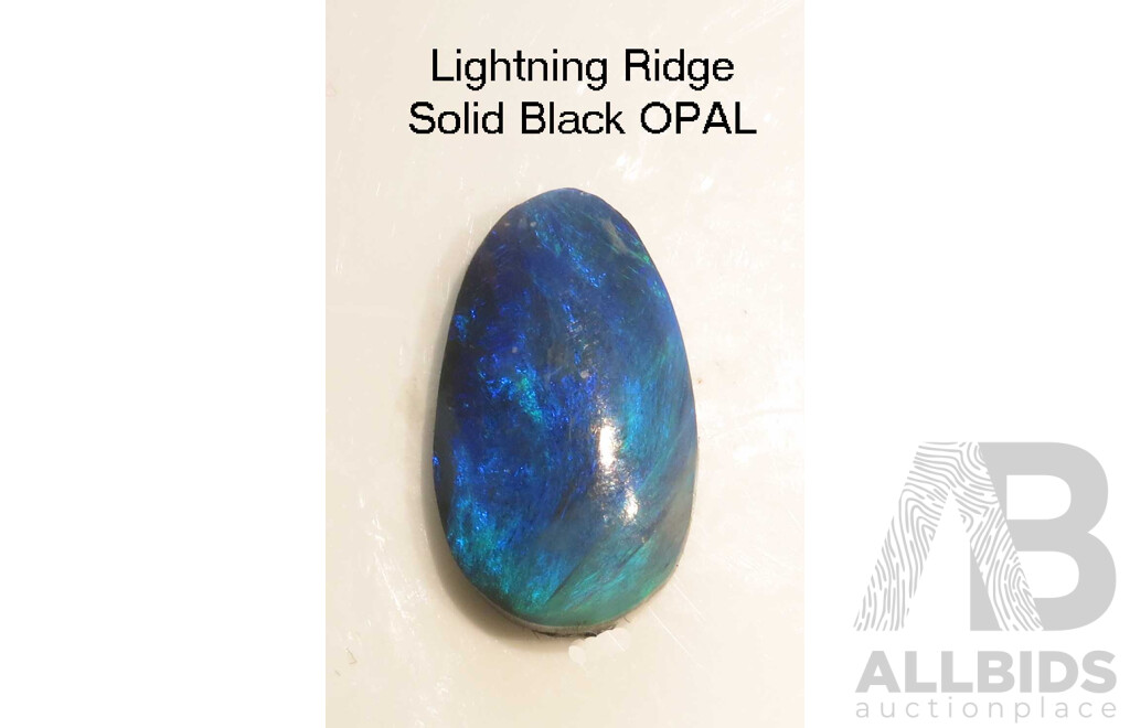 AUSTRALIA: Solid Black OPAL Lightning Ridge