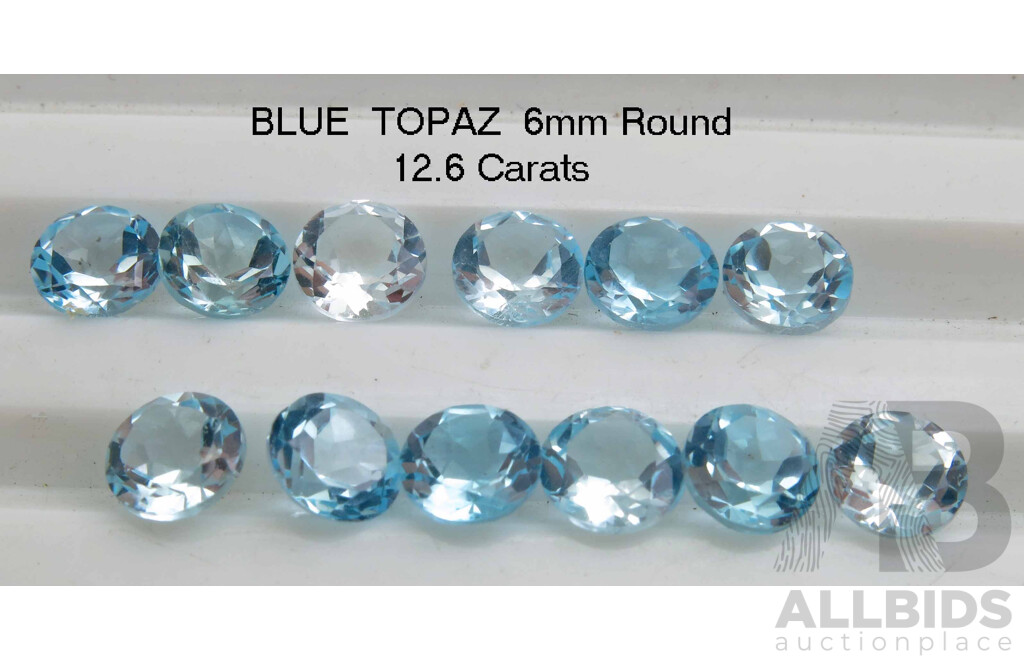 Collection of Sky Blue Topaz