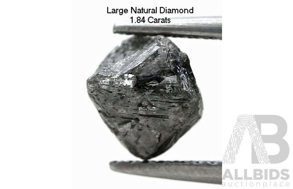 Uncut Rough DIAMOND - 1.84 Carats