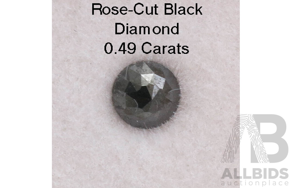 Rose -cut Black Diamond