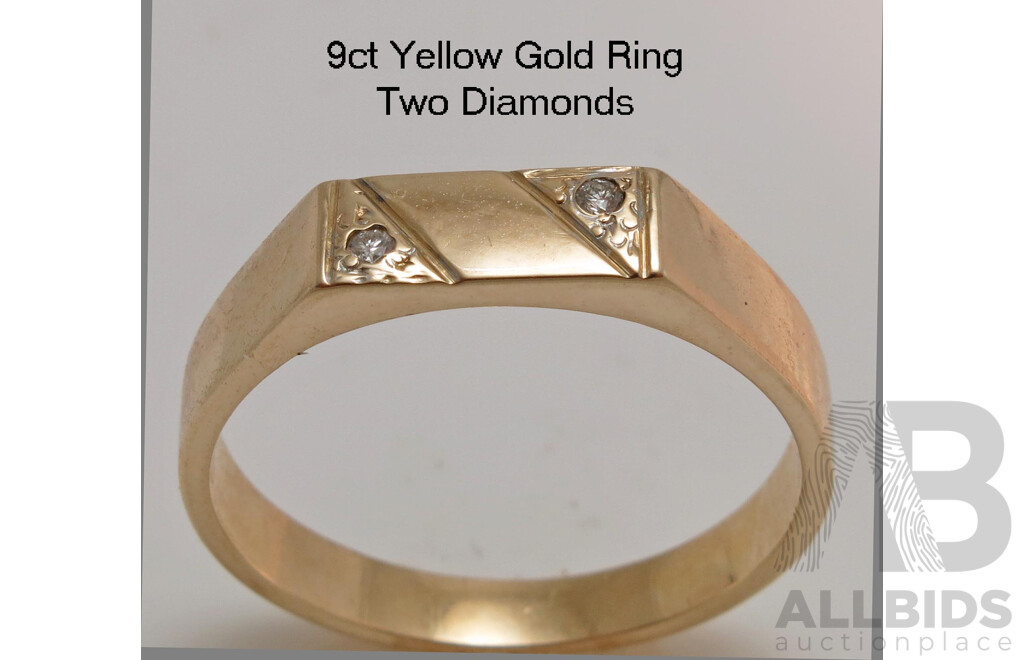 9ct Gold Diamond-set Ring