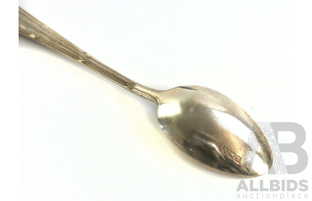 Five 1902, London, Thomas Bradbury & Sons Ltd Silver Tea Spoons and One 1940, Birmingham, Barker Brothers Silver Ltd Tea Spoon