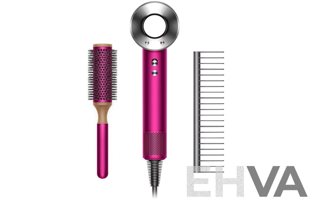 Dyson (333258) Supersonic Hair Dryer and Brush Set Fuschia - ORP $549 (Includes 1 Year Warranty From Dyson)