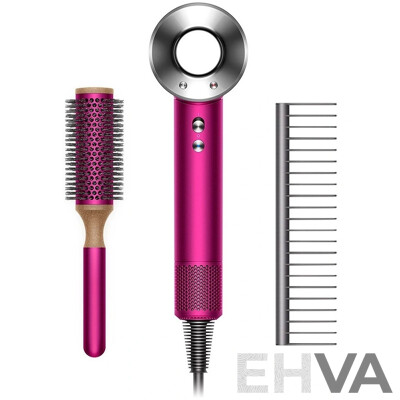 Dyson (333258) Supersonic Hair Dryer and Brush Set Fuschia - ORP $549 (Includes 1 Year Warranty From Dyson)