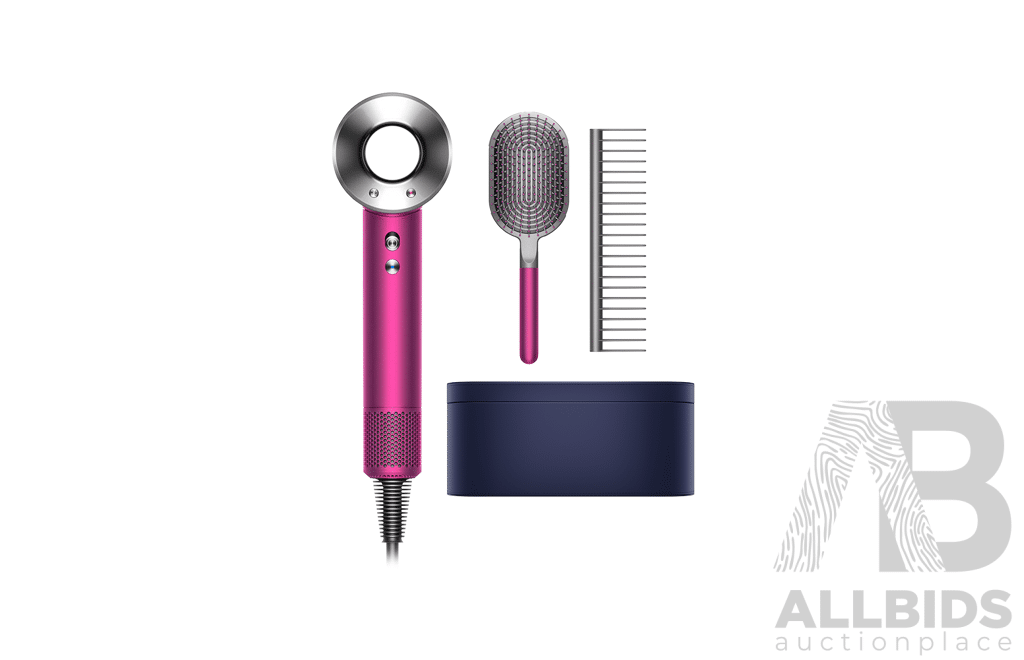 Dyson (412983) Supersonic Fuchsia/Nickel - ORP $699 (Includes 1 Year Warranty From Dyson)