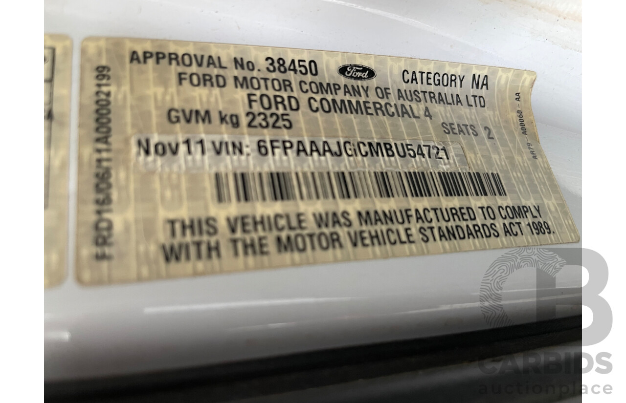 11/11 Ford Falcon  RWD FG UPGRADE C/Chas White 4.0L