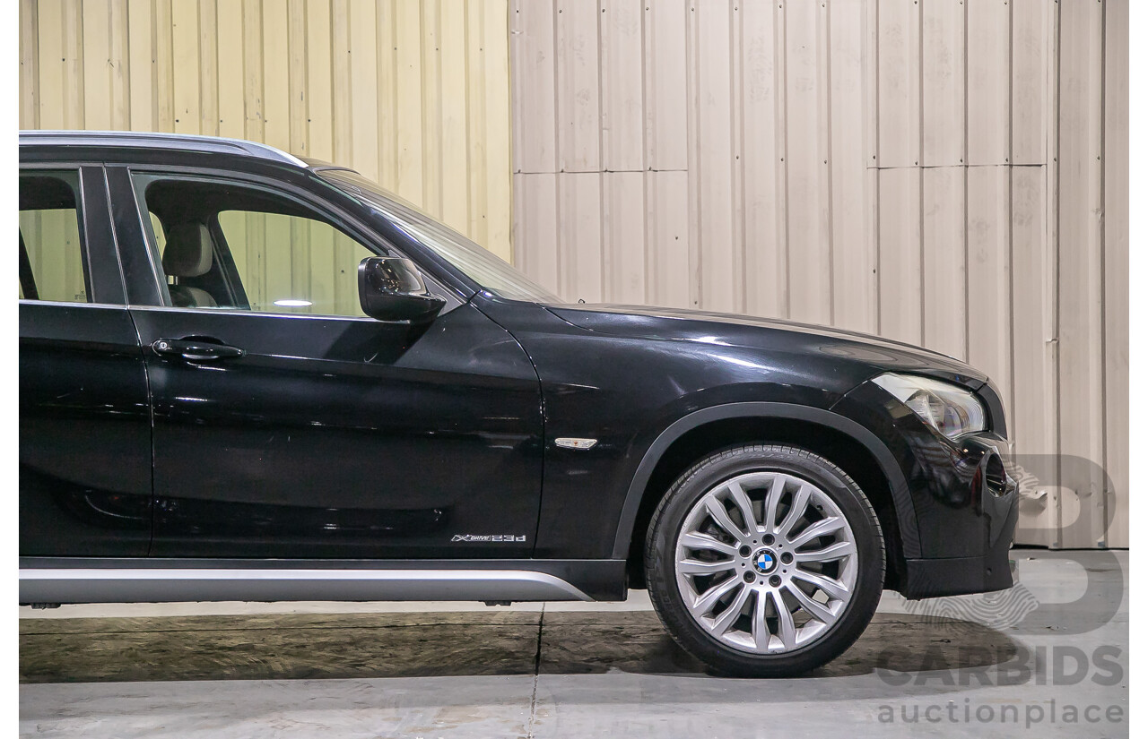 9/2010 BMW X1 Xdrive 23d (AWD) E84 4d Wagon Black Turbo Diesel 2.0L