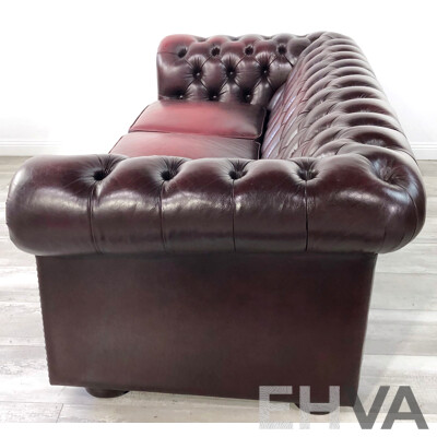 Chesterfield Leather Lounge by Moran Furniture