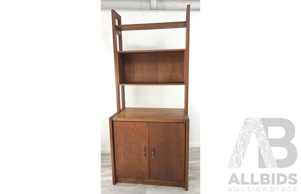 Tall Vintage Bookcase Wall Unit