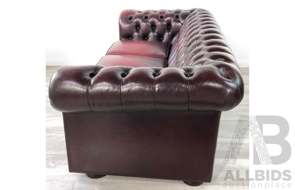 Chesterfield Leather Lounge by Moran Furniture