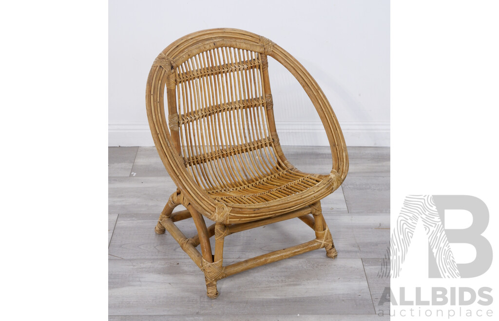Vintage Child Sized Cane Chair
