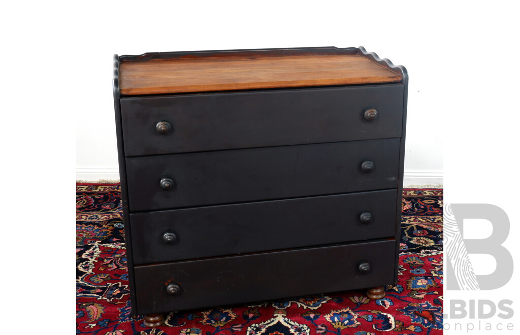 Painted Chest of Four Drawers