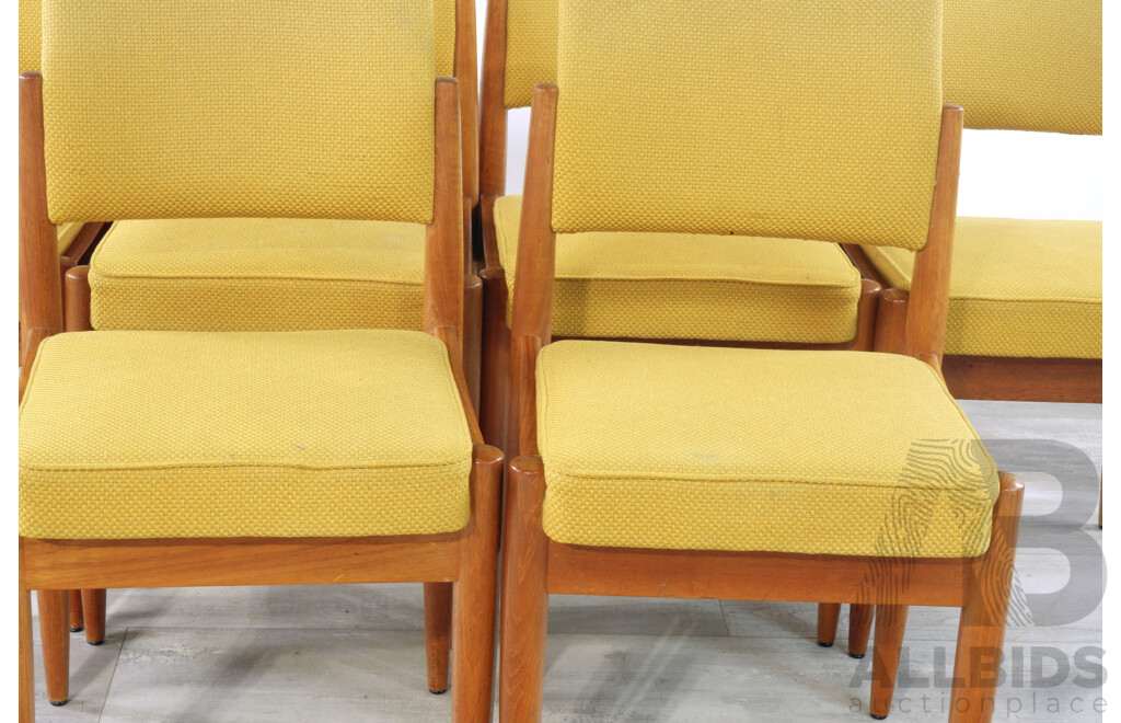 Set of Six Teak Framed Dining Chairs by Chiswell