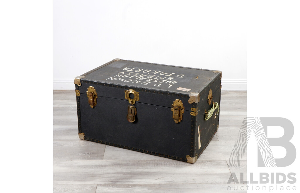 Canvas Clad Travel Trunk