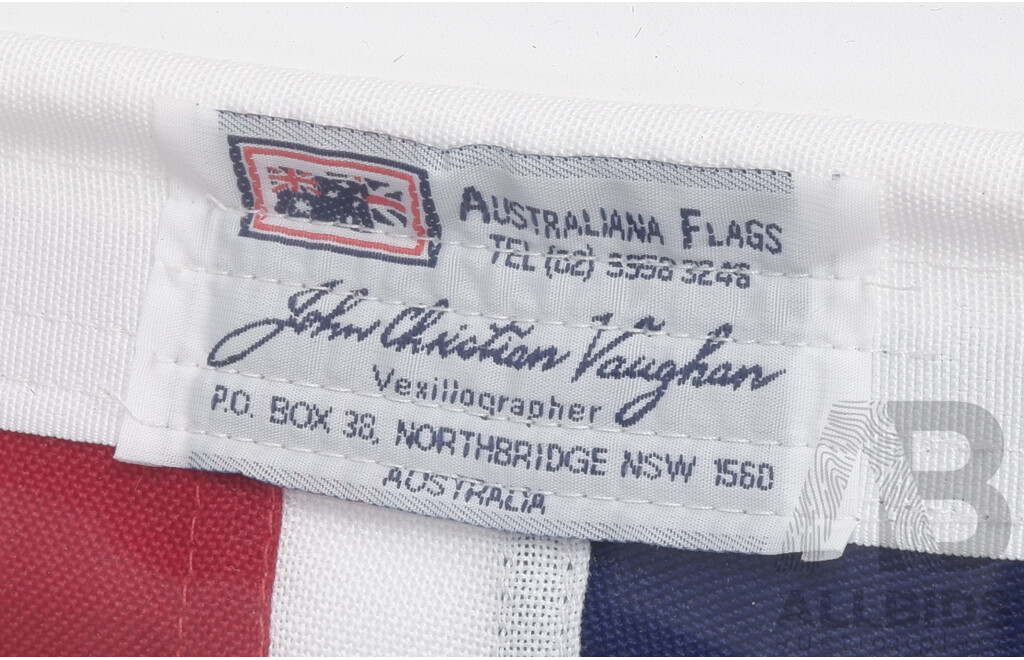 Large Framed John Christian Vaughn Australian Flag