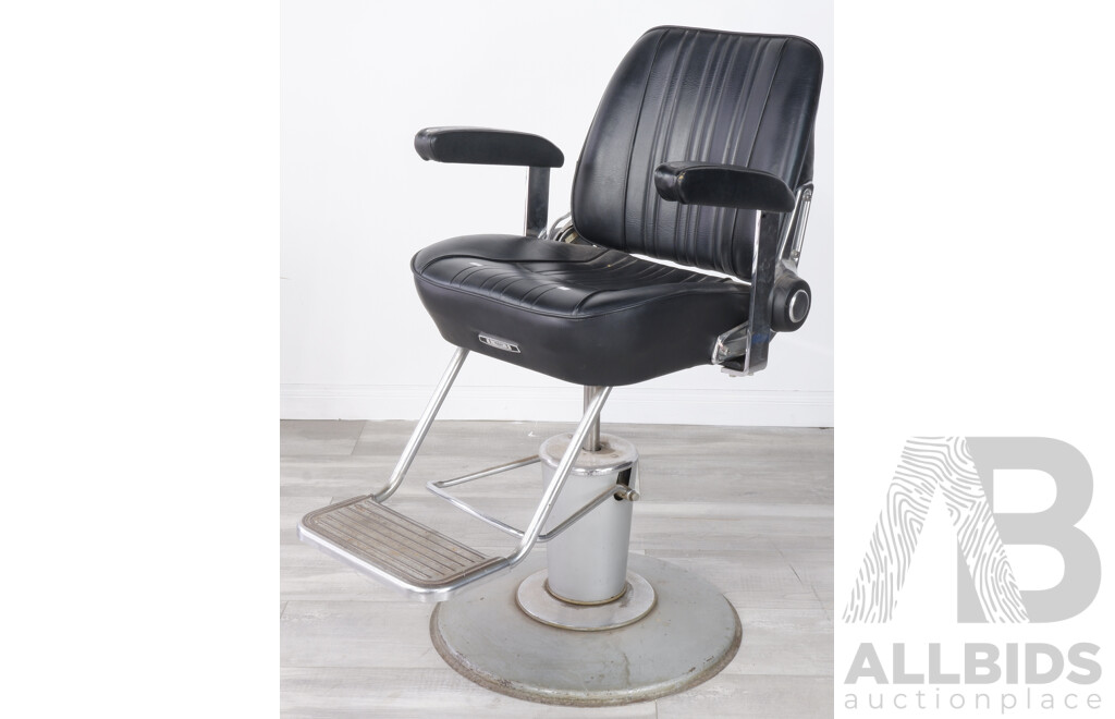 Metal Framed Barbers Chair