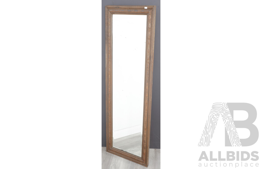 Bevelled Edge Mirror in Pressed Timber Frame