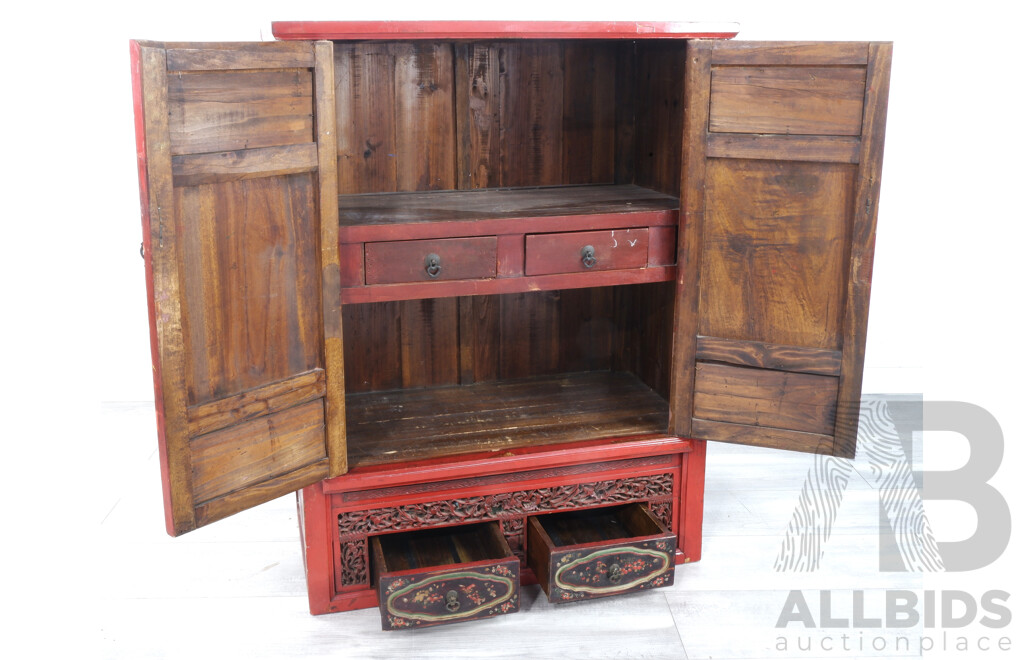 Part Chinese Vintage Cabinet