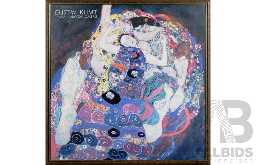 Framed Gustav Klimt Poster - Praha Narodni Galerie