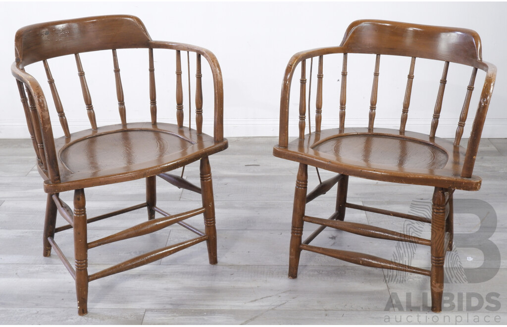 Pair of Vintage Captains Chairs