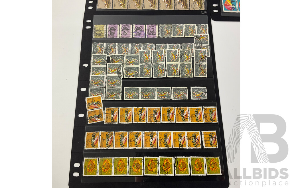 Collection of Australian Mint and Cancelled Stamps Including Years 1972 -1974