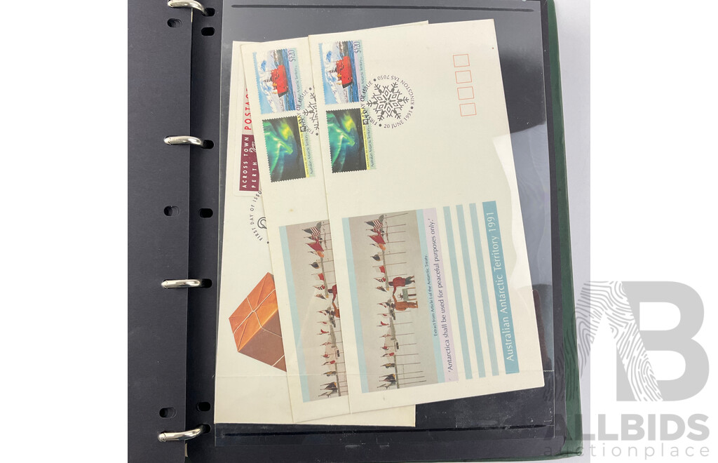 Collection of Australian 1990-1991 First Day Covers Including Joint Issue with USSR, Colonial Stamps of Australia, ANZAC Tradition and More