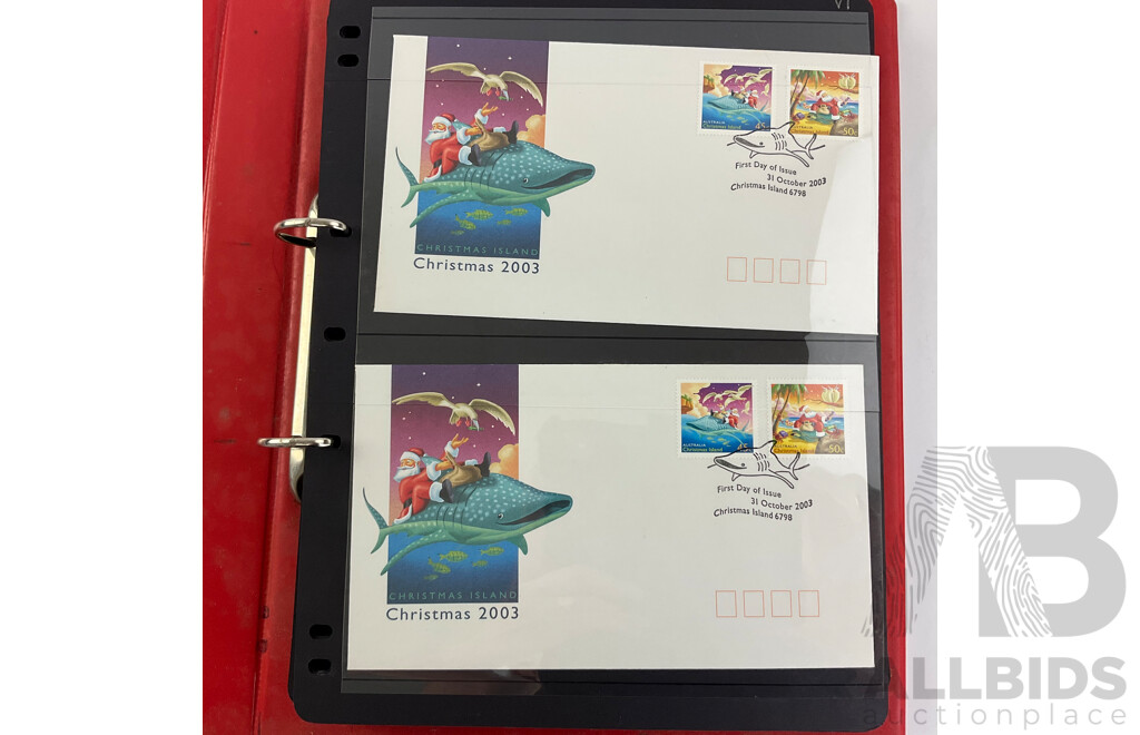 Album of Australian and Christmas Island 2003 First Day Covers