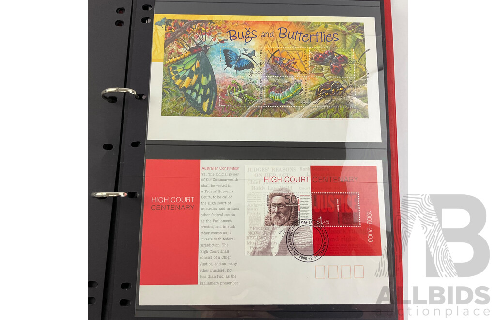 Album of Australian and Christmas Island 2003 First Day Covers