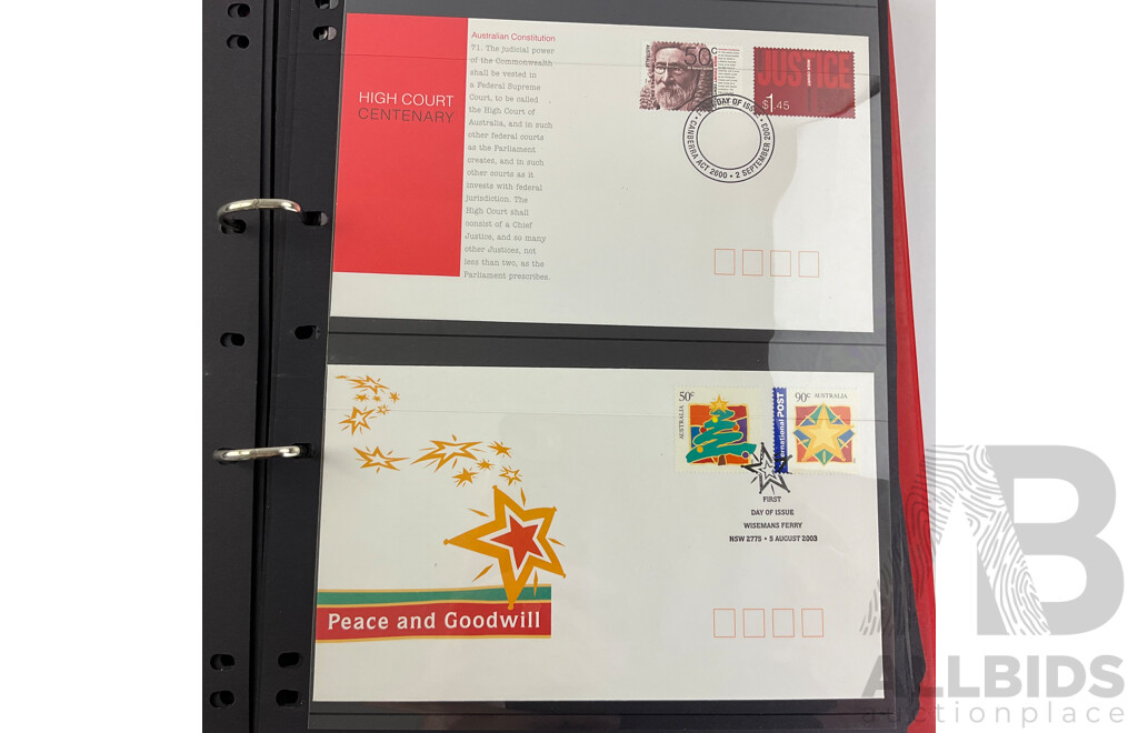 Album of Australian and Christmas Island 2003 First Day Covers