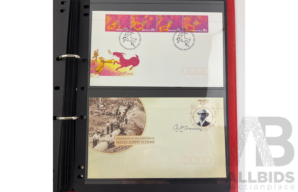 Album of Australian and Christmas Island 2003 First Day Covers