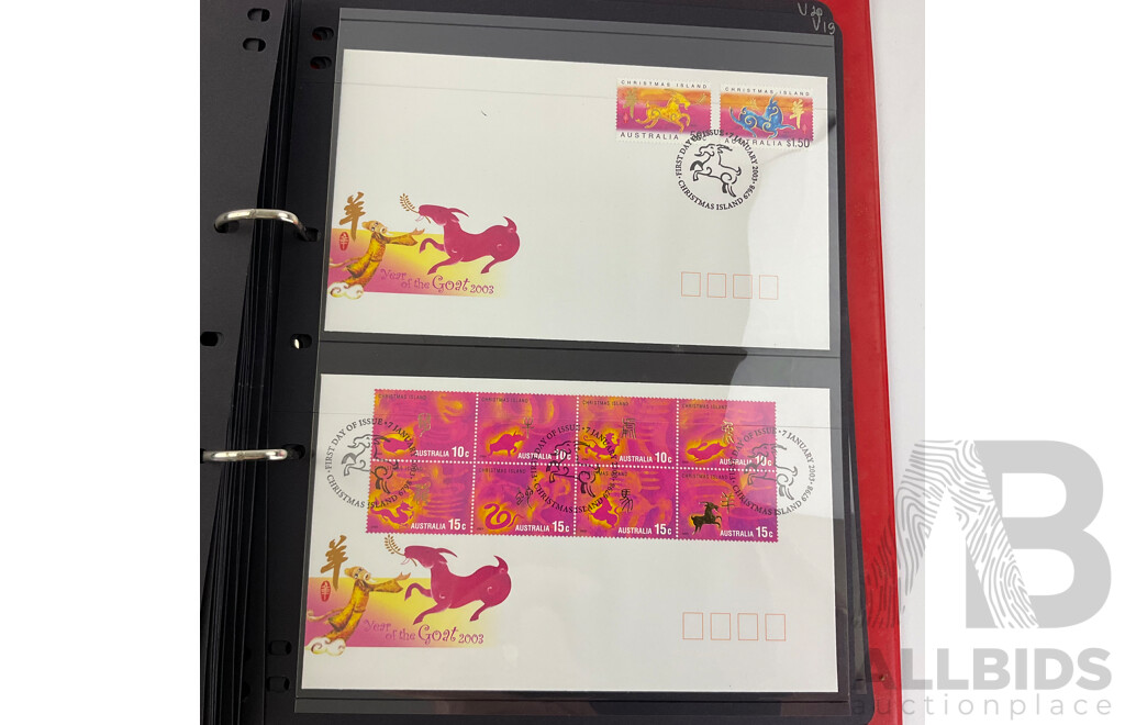 Album of Australian and Christmas Island 2003 First Day Covers