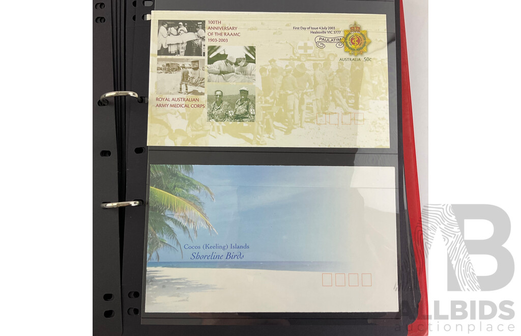 Album of Australian and Christmas Island 2003 First Day Covers