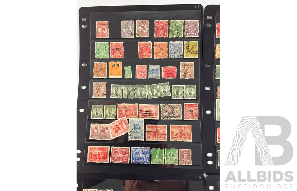 Australian Predecimal Stamps Including Red Harbour Bridge, State Stamps, Official Service