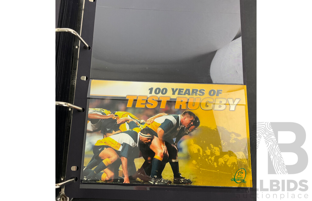 Album of Australian 2000/2001 Stamp Packs Including Sydney Olympics/Paralympics, Christmas, QE2 Birthday, Gardens and More