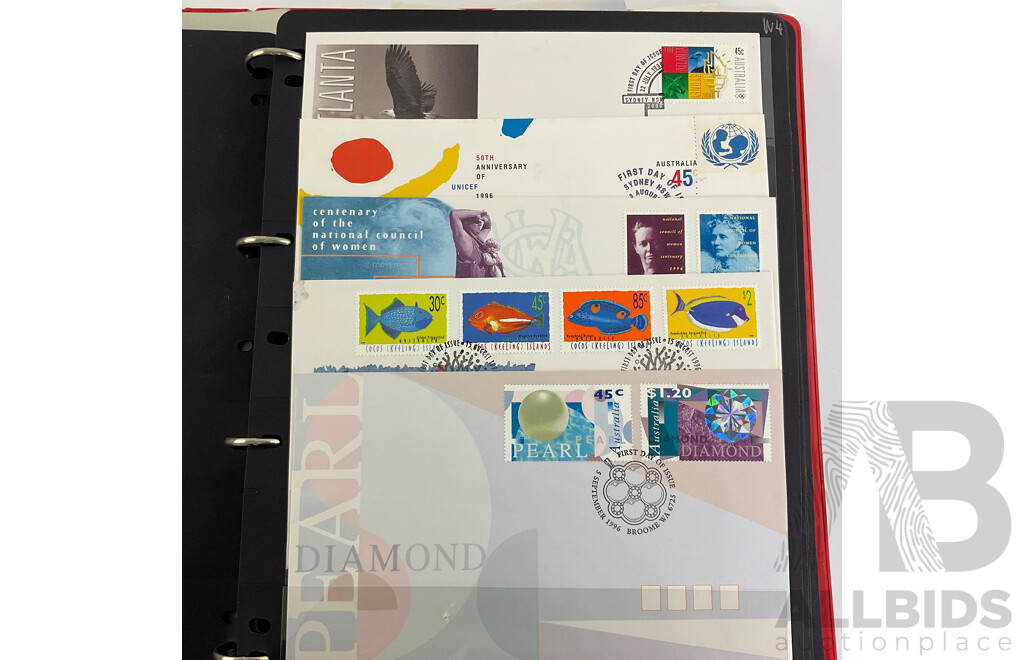 Album of Australian 1995/1996 First Day Covers
