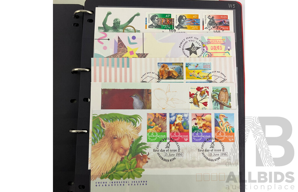 Album of Australian 1995/1996 First Day Covers