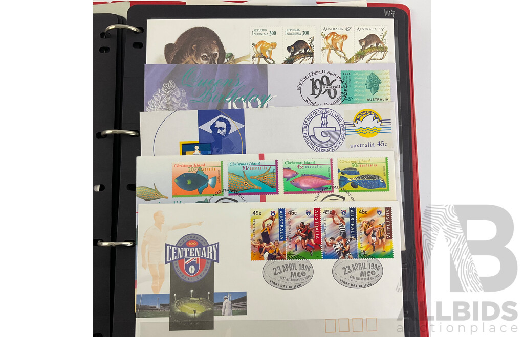 Album of Australian 1995/1996 First Day Covers
