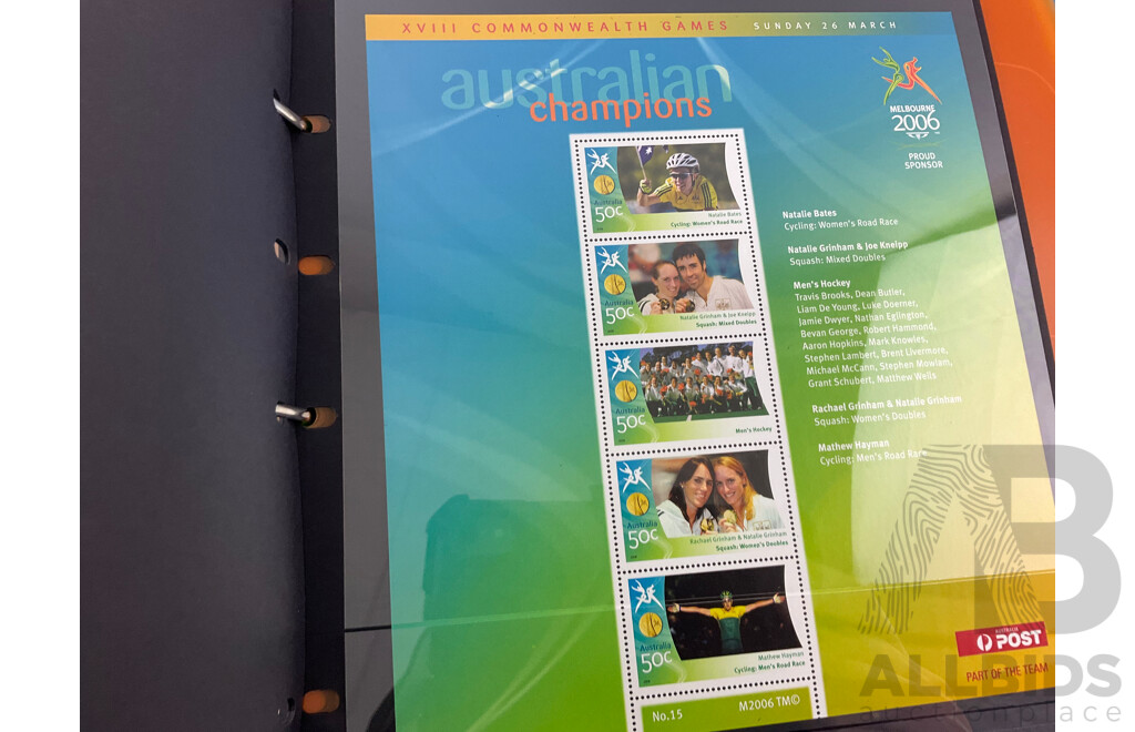Australian 2008 Olympic Stamp Collection and 2006 Commonwealth Games PNC/Stamp Album