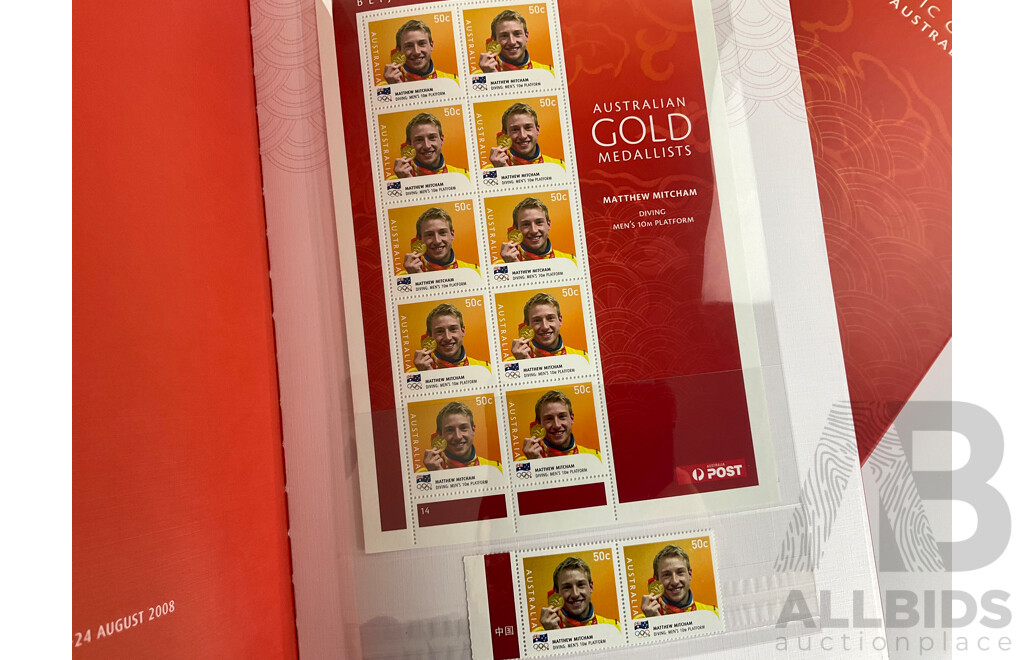 Australian 2008 Olympic Stamp Collection and 2006 Commonwealth Games PNC/Stamp Album