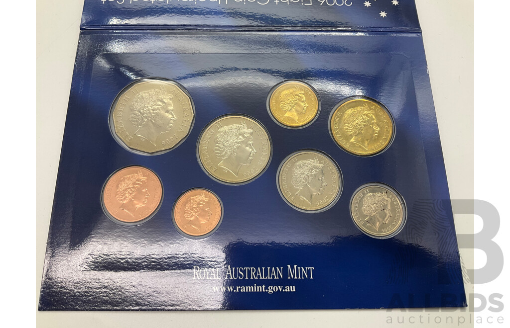 Australian RAM 2006 Eight Coin UNC Set - 40 Years of Decimal Currency