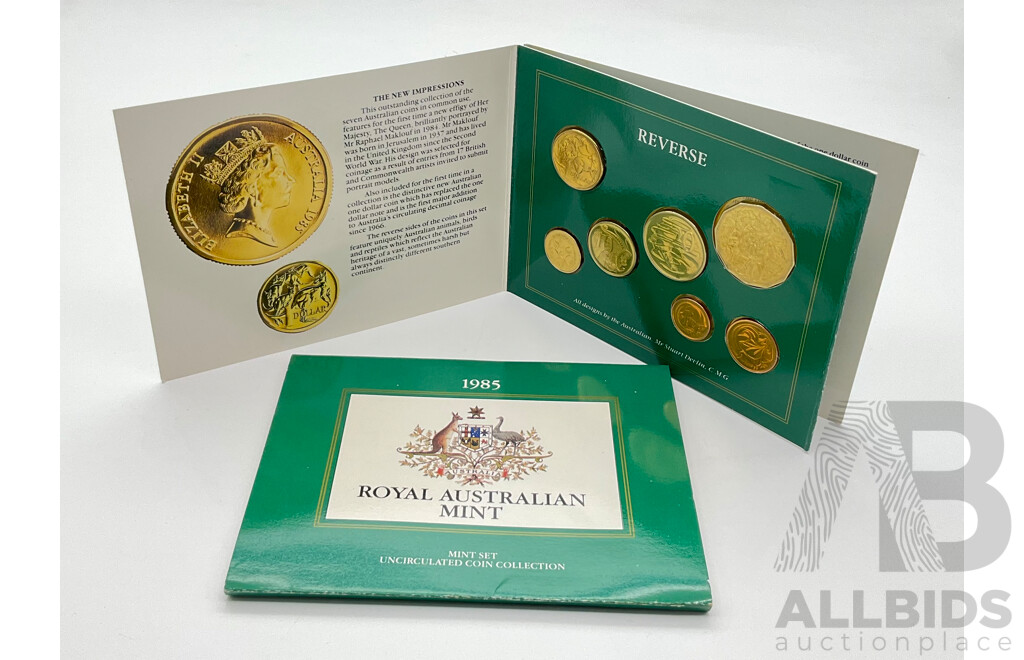 Australian RAM 1985 UNC Seven Coin Set