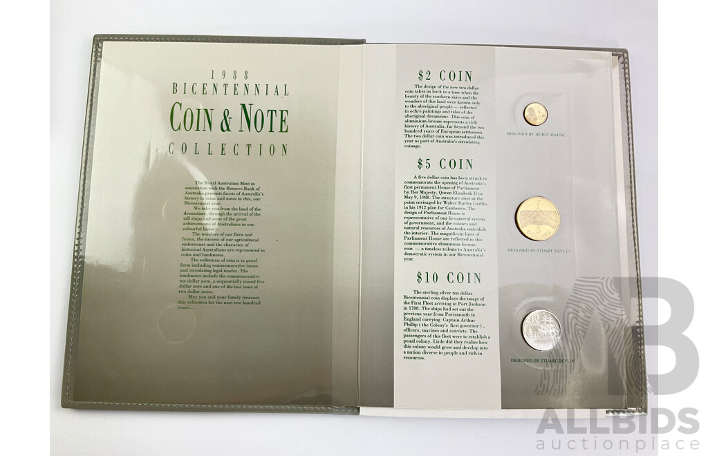Australian RAM 1988 Coin and Note Collection Folder