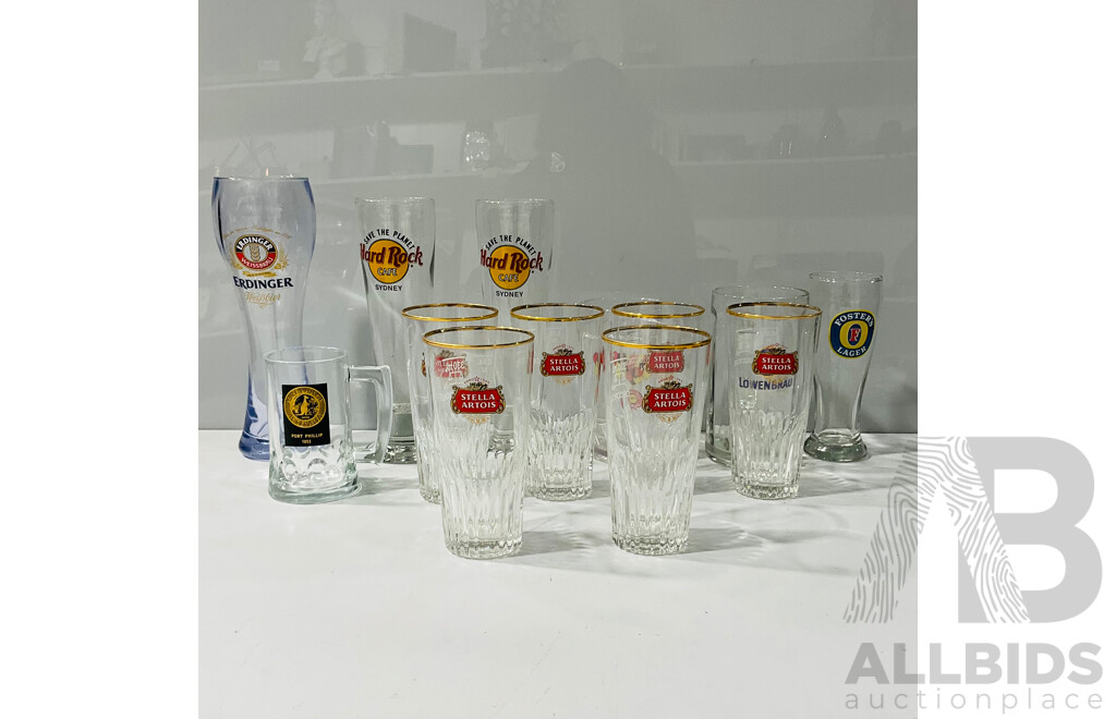 Collection of Collectible Beer Glasses From October Festival, Port Philip and More