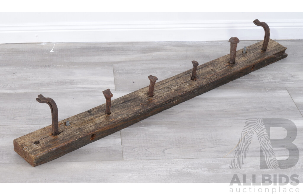 Rustic Timber Wall Hooks Made From Reclaimed Materials