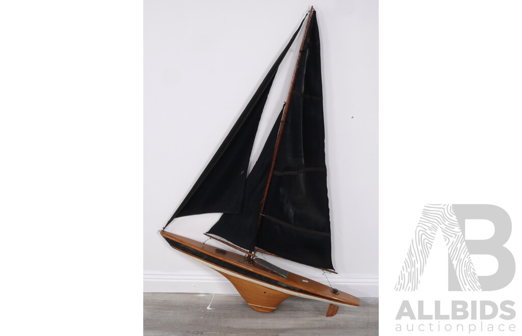 Timber Model Yacht for Display