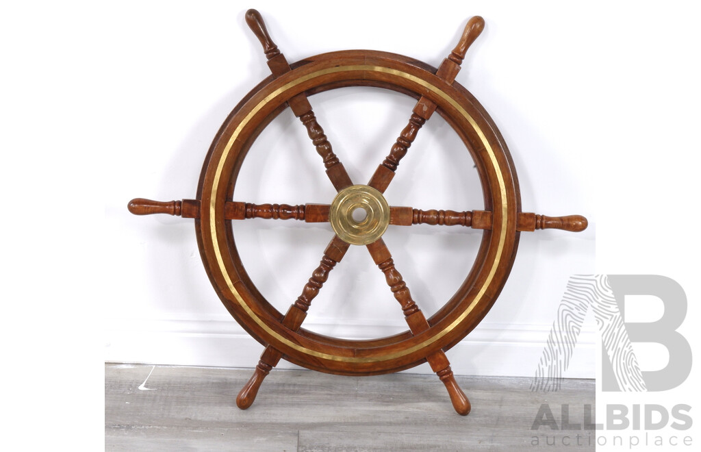 Decorative Timber Ships Wheel