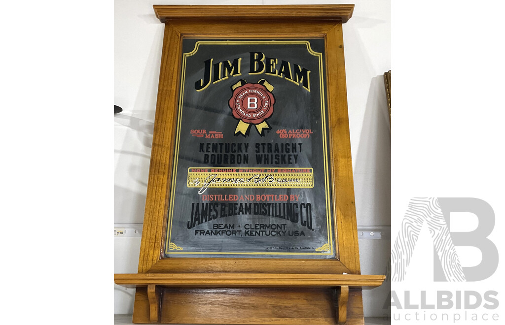 Jim Beam Advertisement Mirror