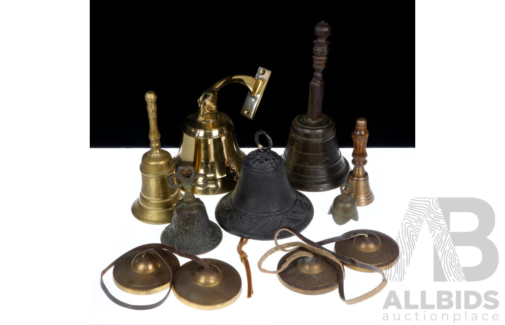 Collection Vintage and Other Bells of Various Varieties